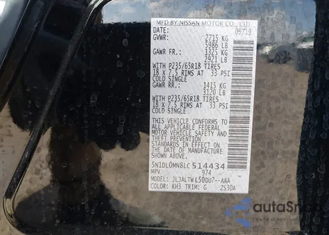 2020 Infiniti Qx60 Luxe from USA, damaged, VIN 5N1DL0MN8LC514434